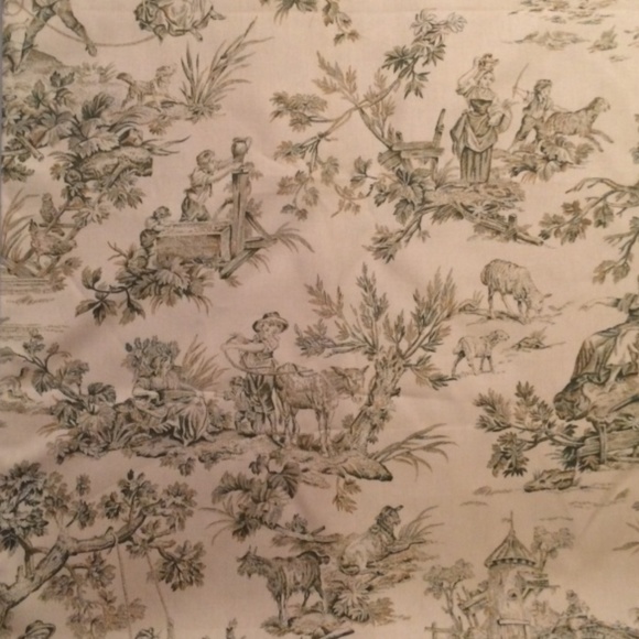 Vintage Toile Fabric 2 yards - Picture 1 of 4